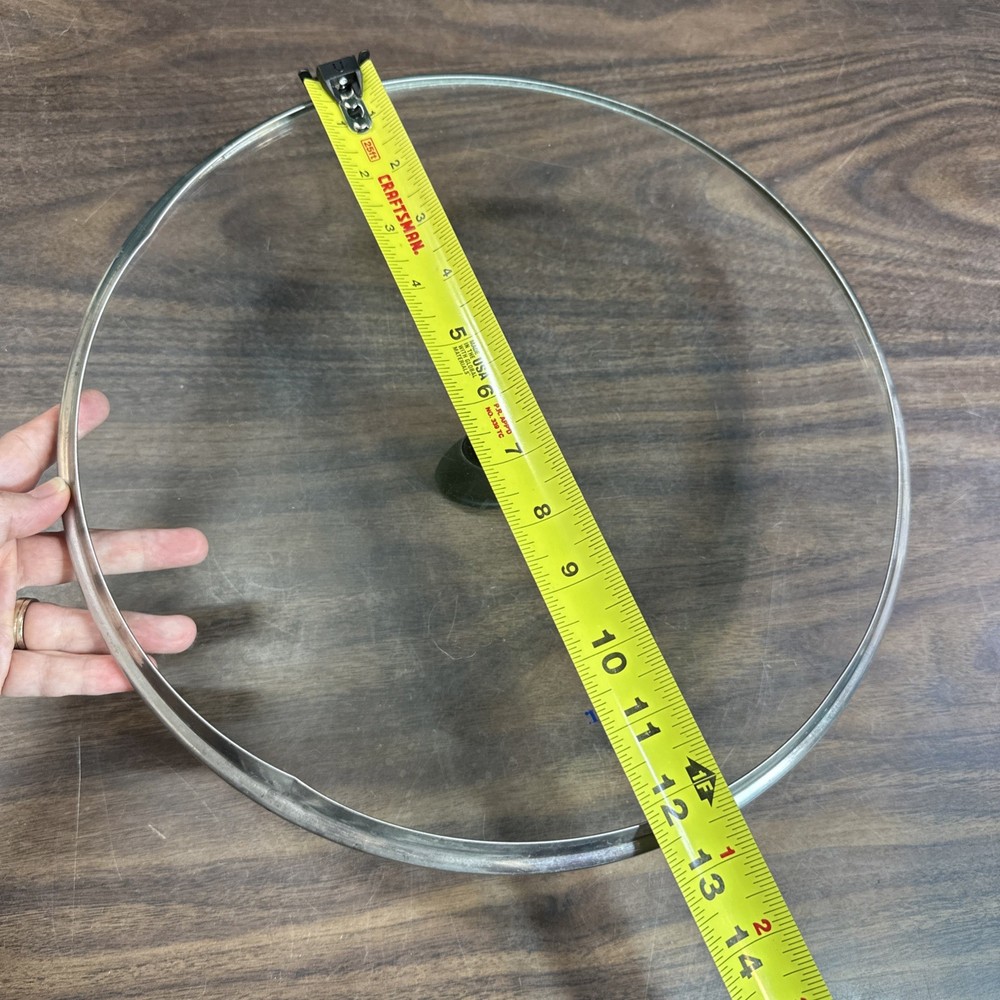 Wearever Cookware Replacement Glass Lid 11”Inner 12” Outer Diameter