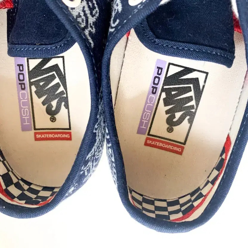 Vans Paisley Pattern Sneakers 240mm Navy Official