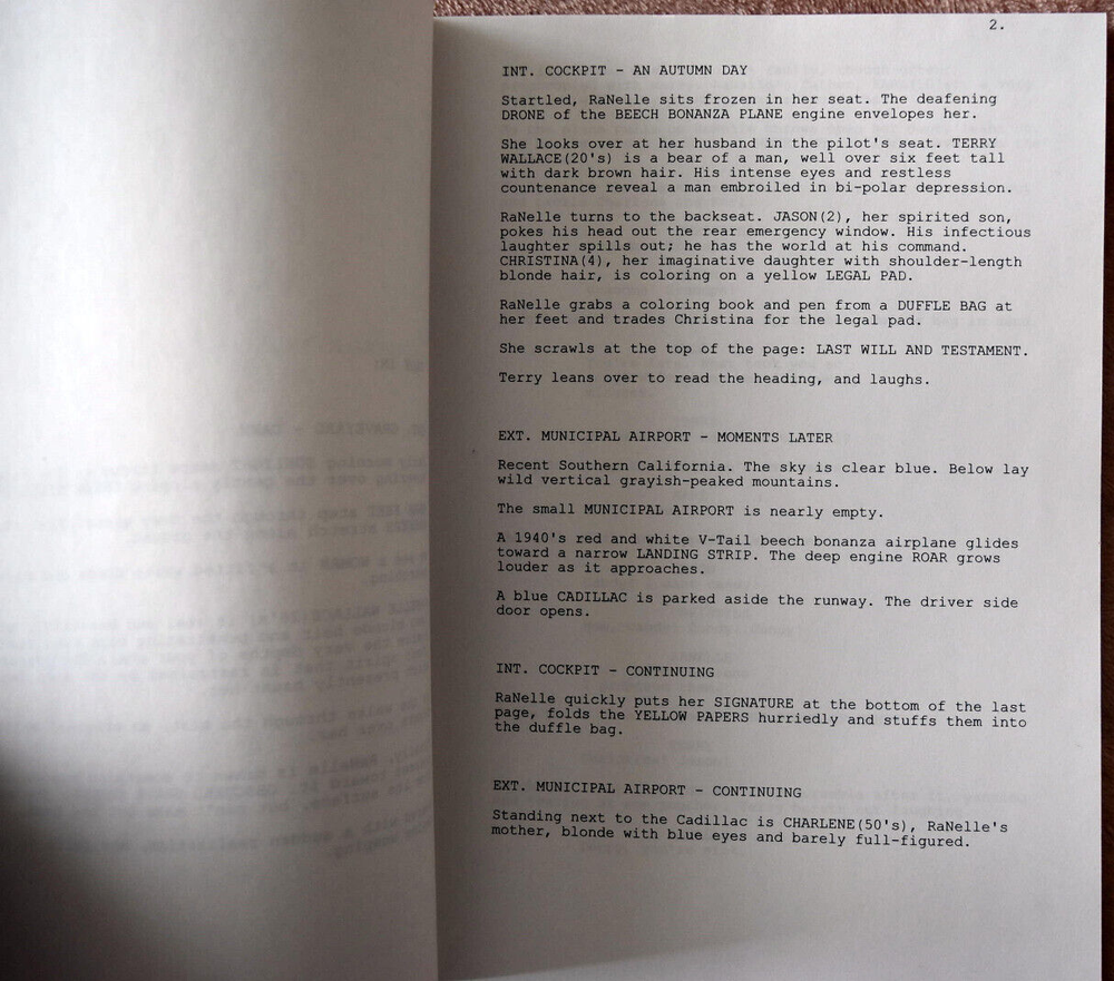 Original " The Burning Within " Fourth Draft Screenplay Script