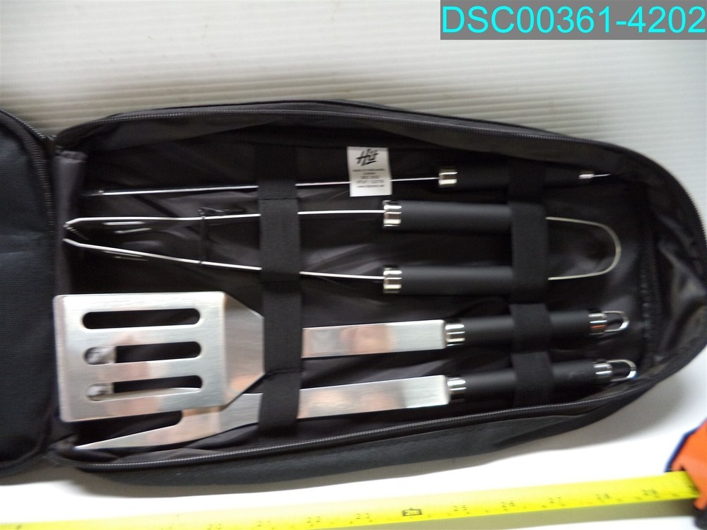 Brighthouse Financial Customized 7-Piece Pit Master BBQ Set In Carrying Case