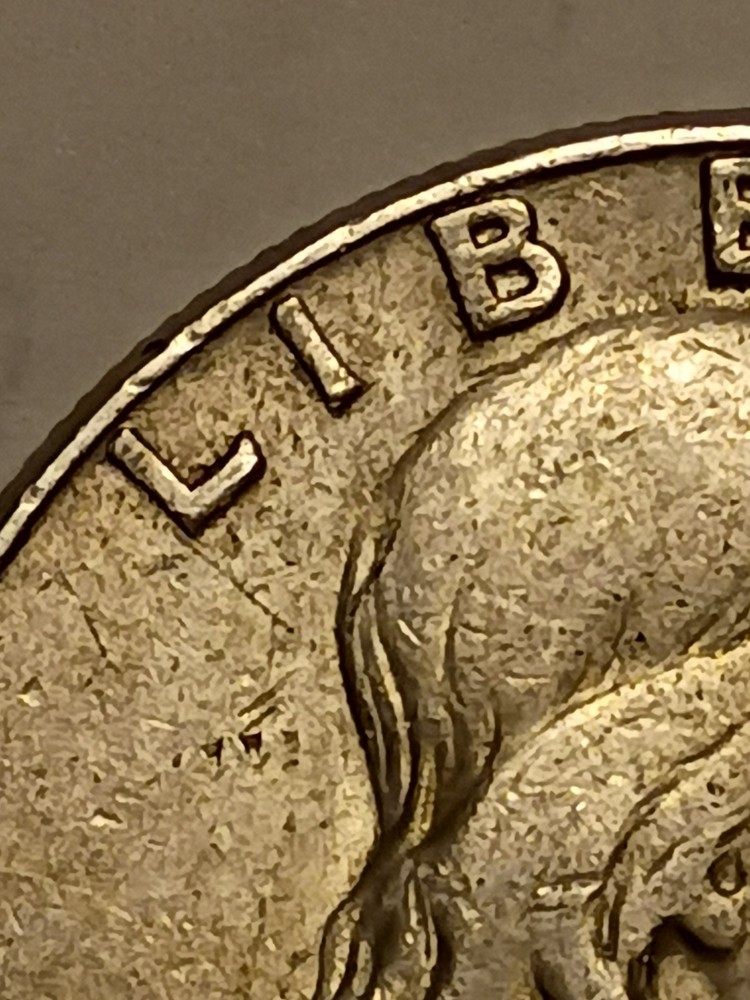 1963 Franklin Half Reverse/Front Align Error, 11.25g .9 Silver
