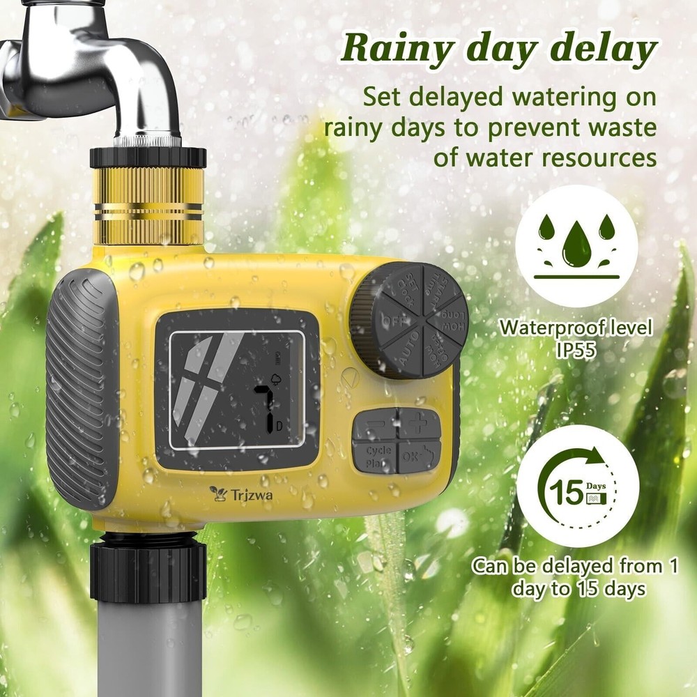 Programmable Water Timer for Outdoor Garden Hose Sprinkler Timer