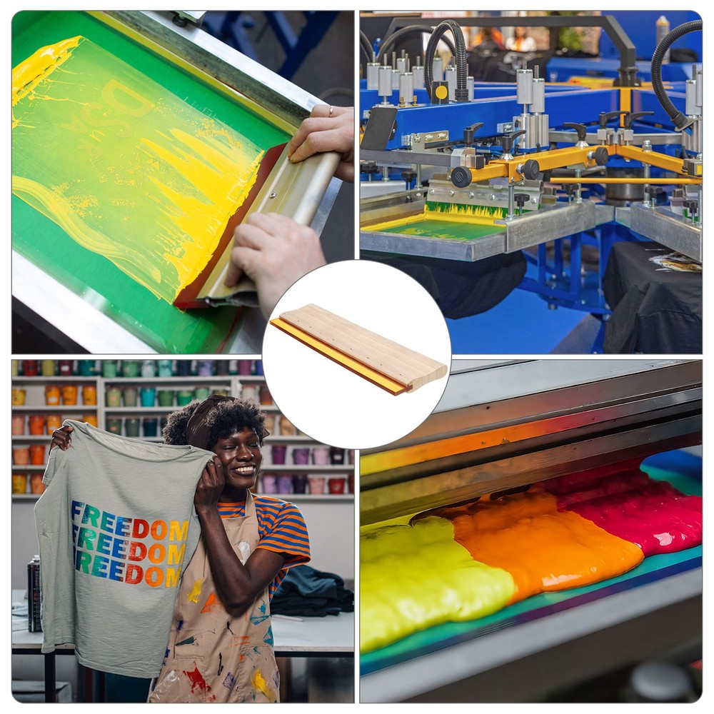 Screen Printing Squeegee 14 Inch 70 Durometer for Silk Screen Fabric