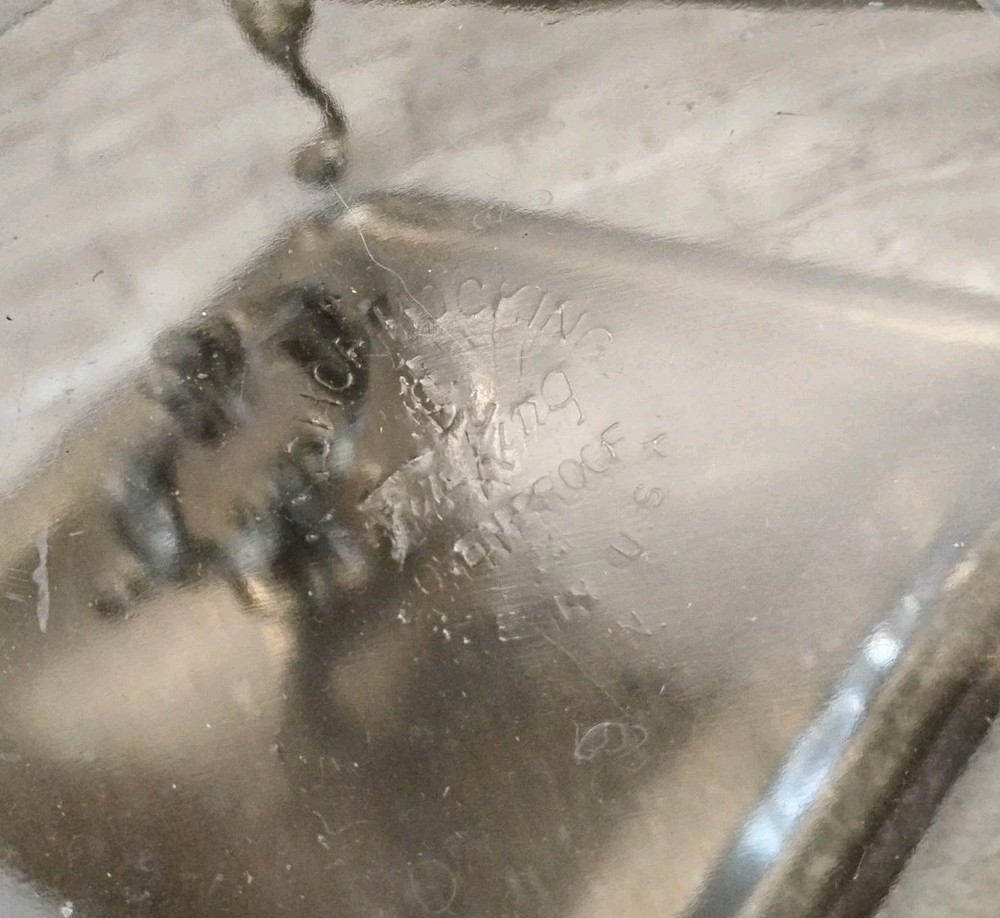 Vintage Silver Plate Footed BUFFET SERVER with Fire King Ovenware Glass Insert