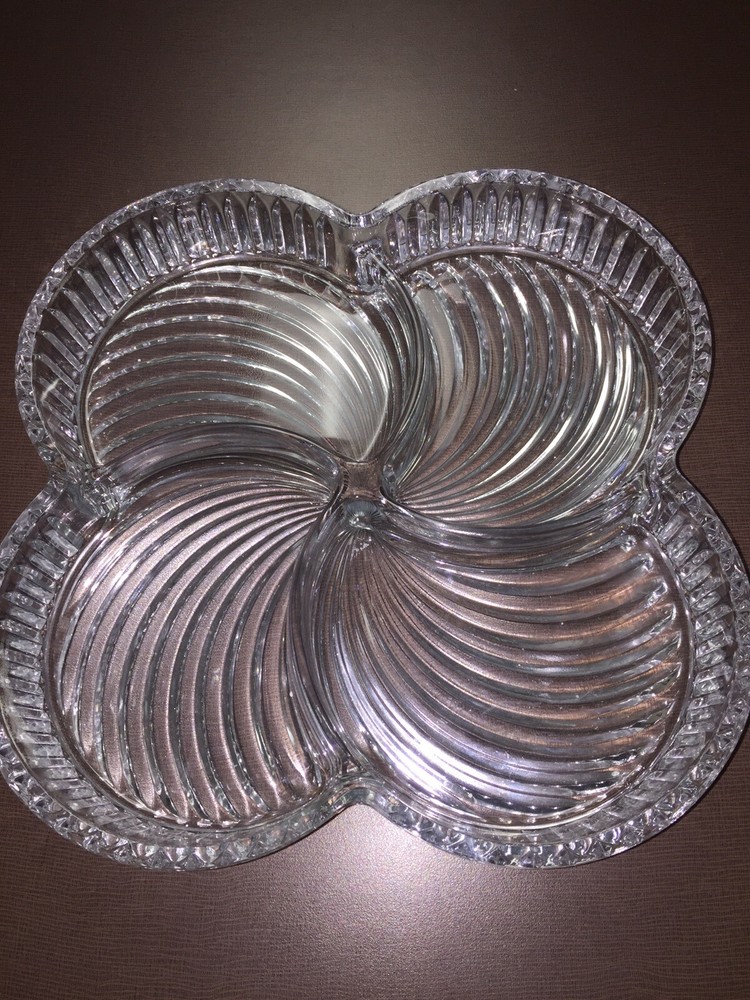4 Part Crystal Tray