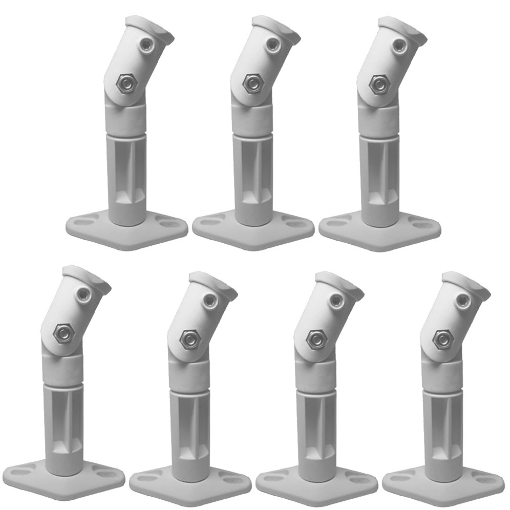 White - 7 Pack Lot - Universal Wall or Ceiling Speaker Mounts Brackets fits BOSE