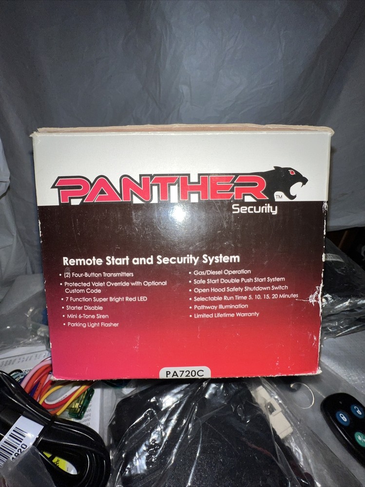 AUDIOVOX remote start and security system Panther Pa720c New