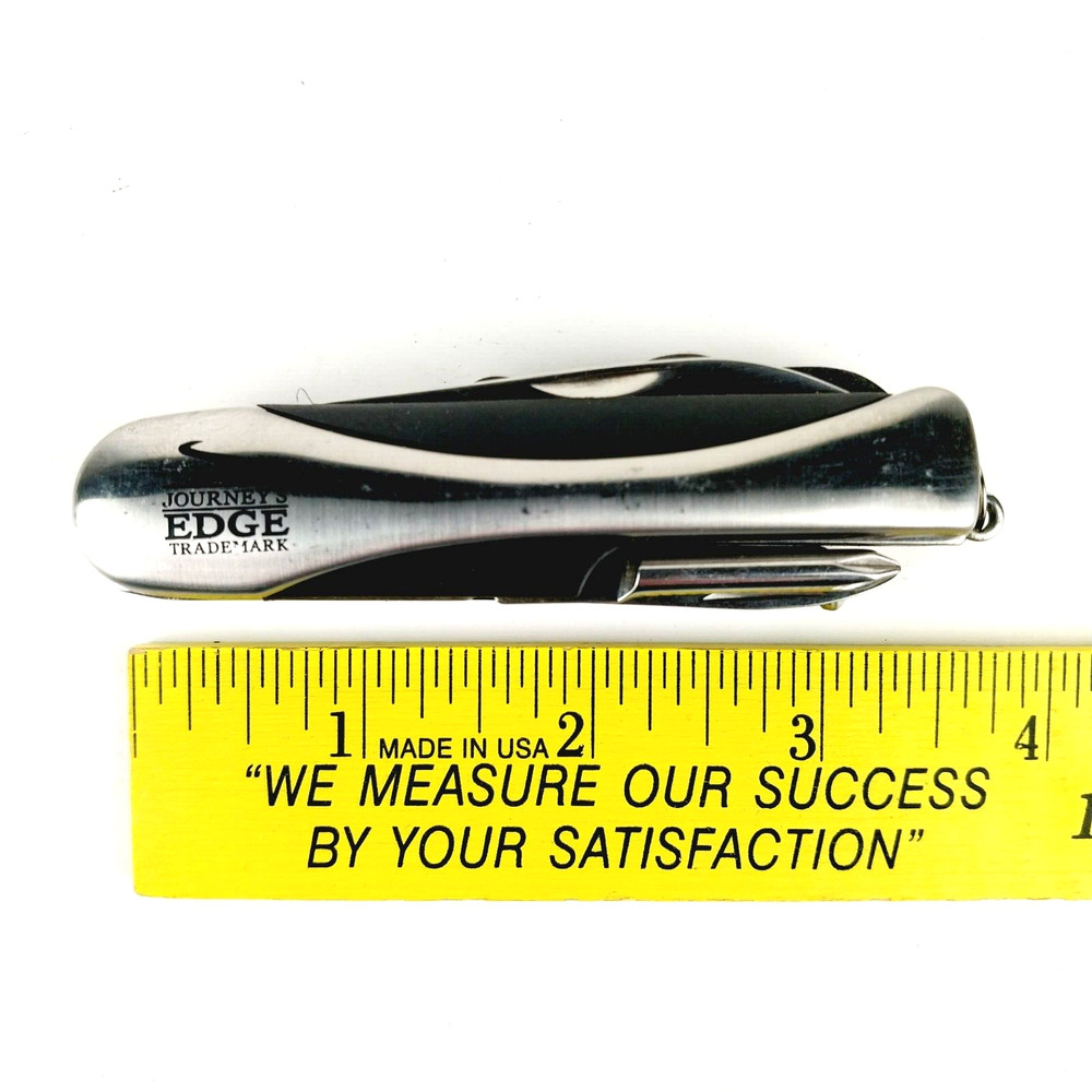 Journeys Edge Stainless Steel 12-Function Multi-Tool Camping Knife w/Led Light
