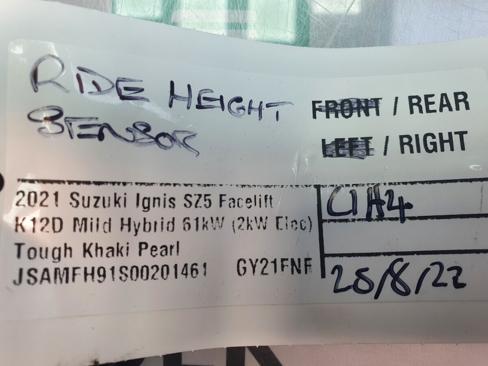 2021 Suzuki Ignis SZ5 Ride Height Sensor