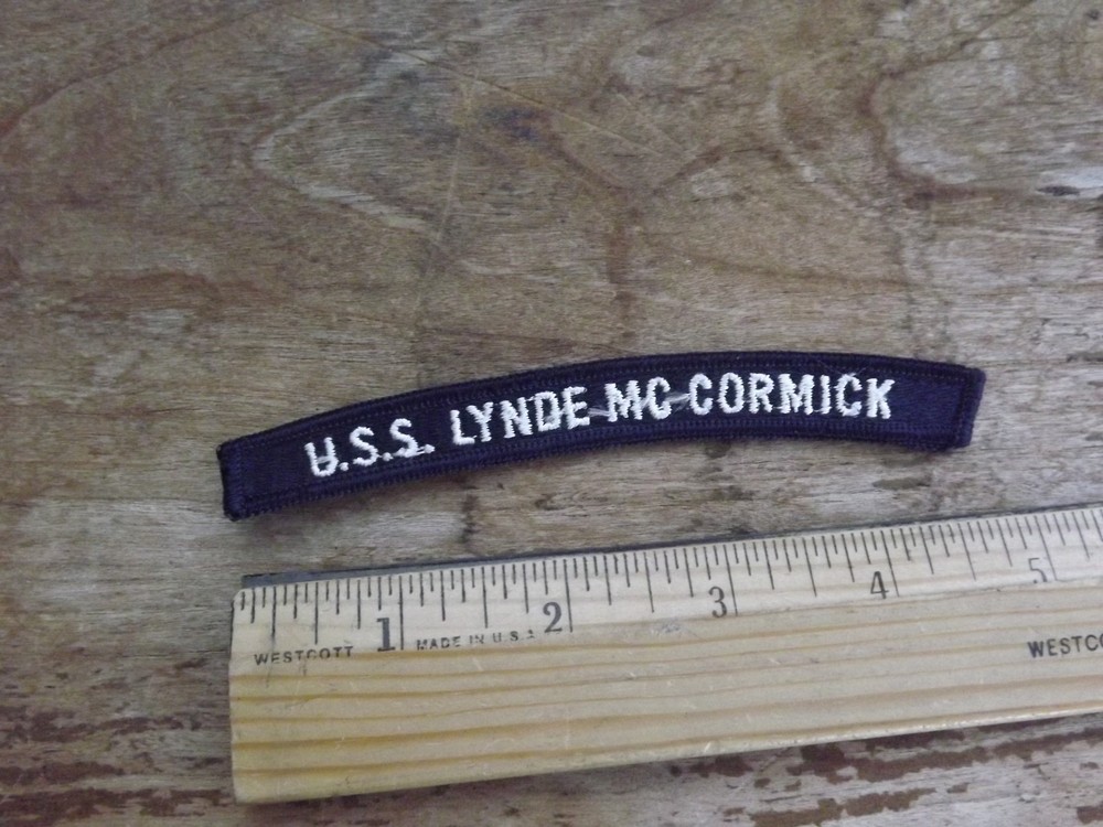 Navy U.S.S. LYNDE MC CORMICK Tab - INV# C1545