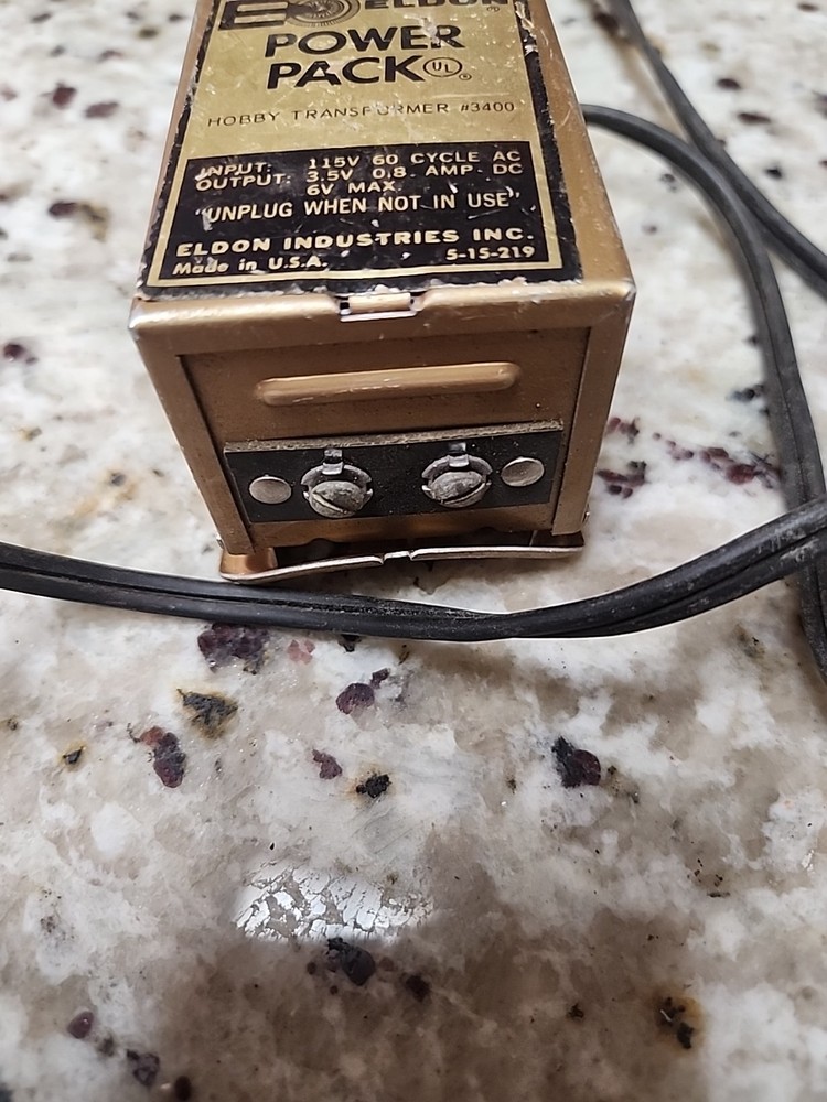 ELDON Power PACK / TRANSFORMER # 3400 INPUT 115V / OUTPUT 3V
