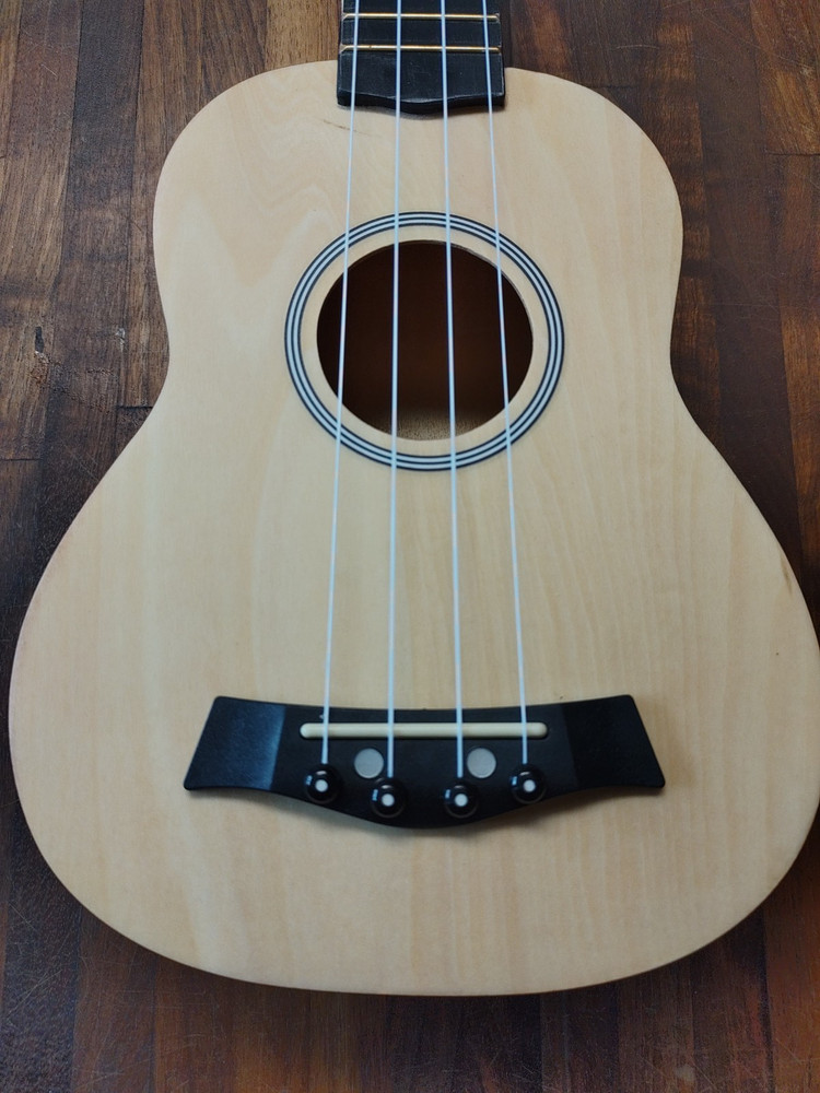 Mosen 21" Ukulele For Beginners Solid Wood Bag Strap Strings Picks Included