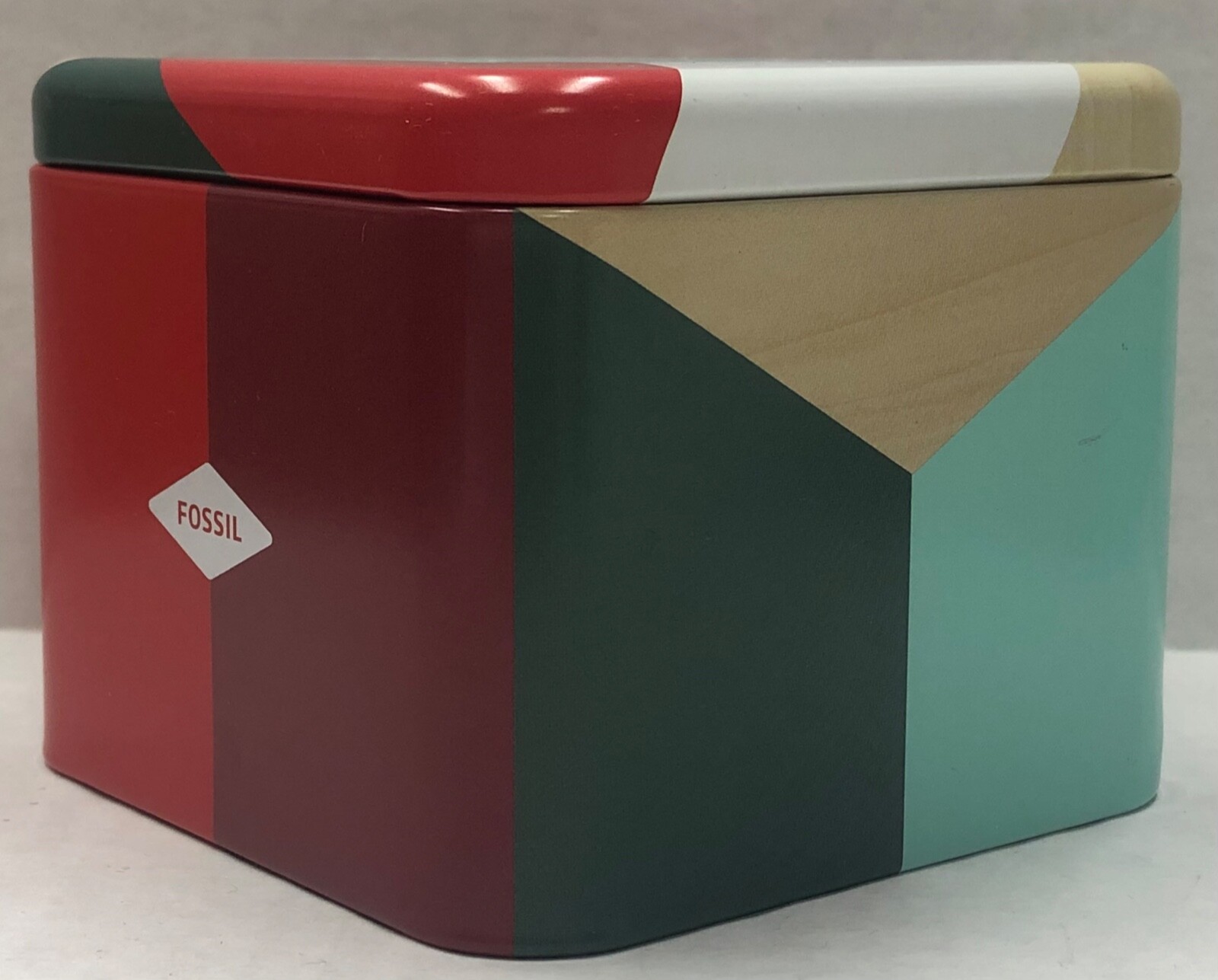 Fossil Genuine Collectible Presentation Display Gift Watch Tin Box NOS