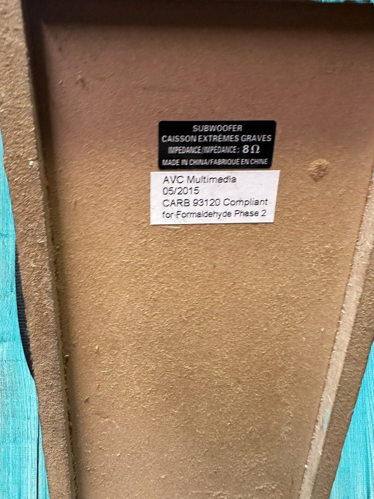 RCA Subwoofer Speaker AVC Multimedia Untested S4.5