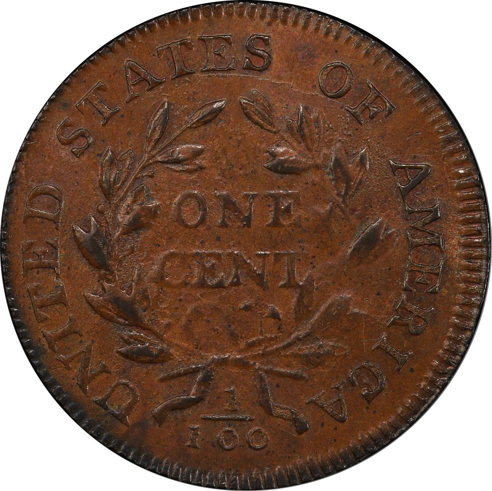 1798 DRAPED BUST 1C PCGS MS 64 BN