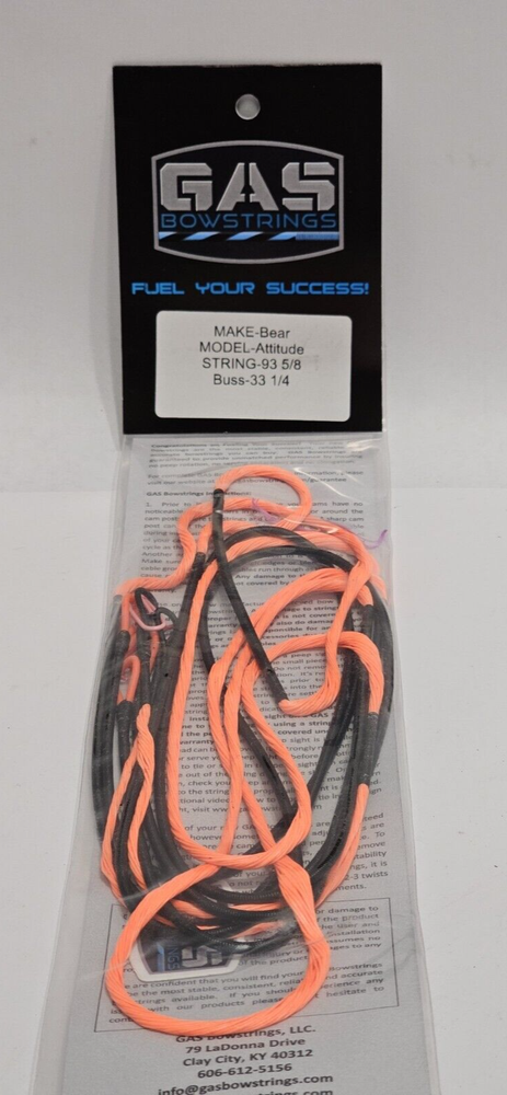 GAS BOWSTRINGS MATHEW 93 5/8 SPRING- BUSS-33 1/4