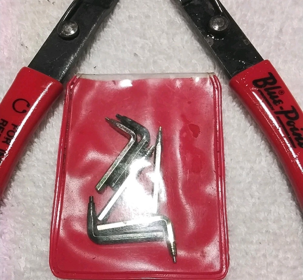 BLUE POINT PR37 INTERNAL SNAP RING PLIERS & EXTRA REPLACEMENT TIPS USA 🇺🇸
