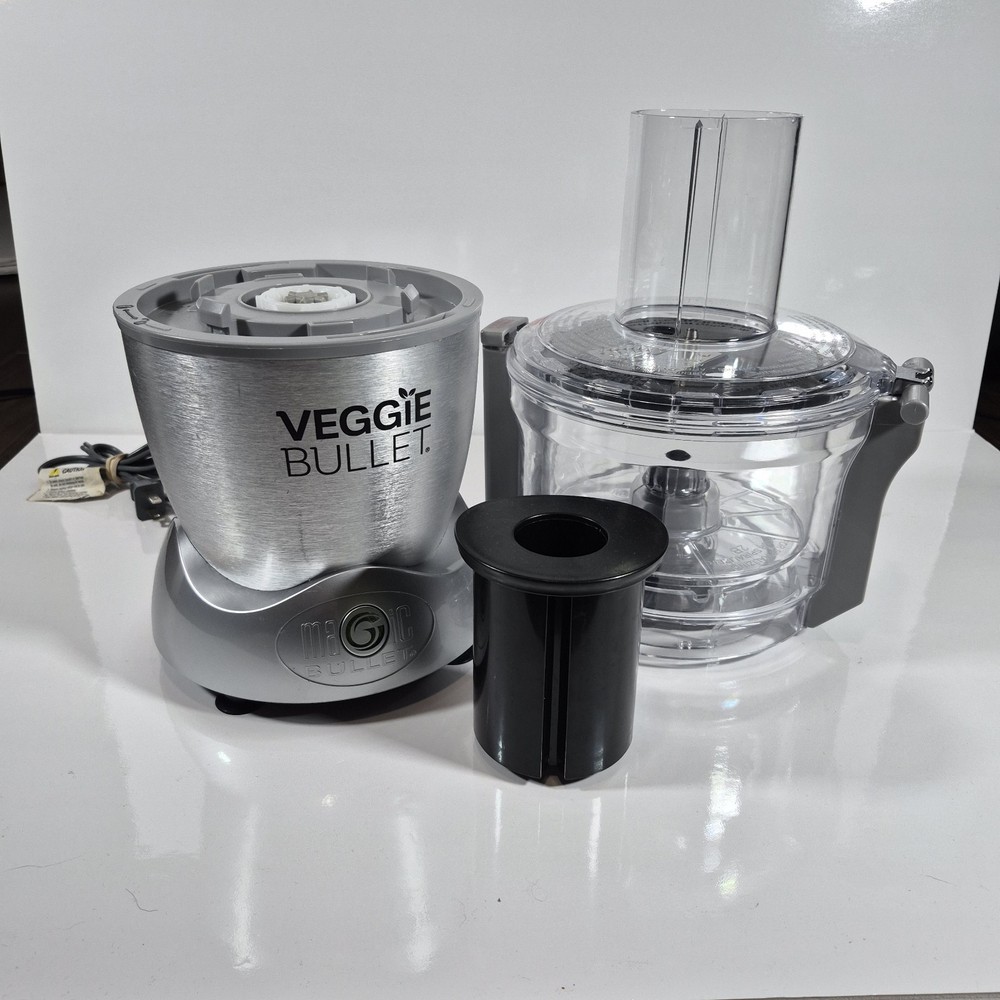 Magic Bullet Veggie Bullet VB-101 Electronic Food Processor TESTED W/ Spiralizer