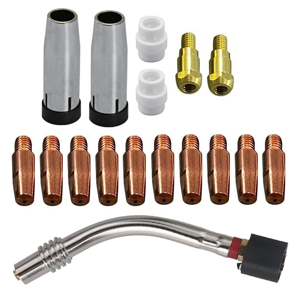 24KD Welding Kit 17 Pieces Set Brass Gas Diffuser DIY Welding Projects
