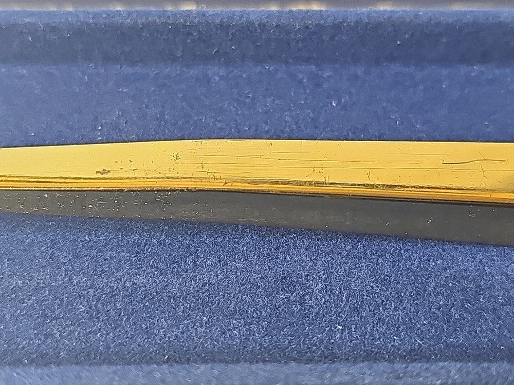 Vintage Avon Personalized Solid Brass Shaving Razor 1984 Durable Lacquer Finish