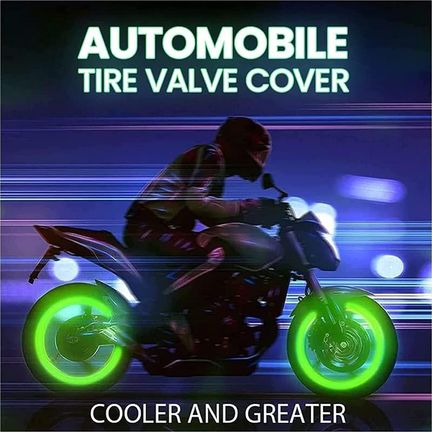 8Pcs Car Tire Caps Glow in The Dark Tire Valve Caps Glowing Tire Valve Stem Caps