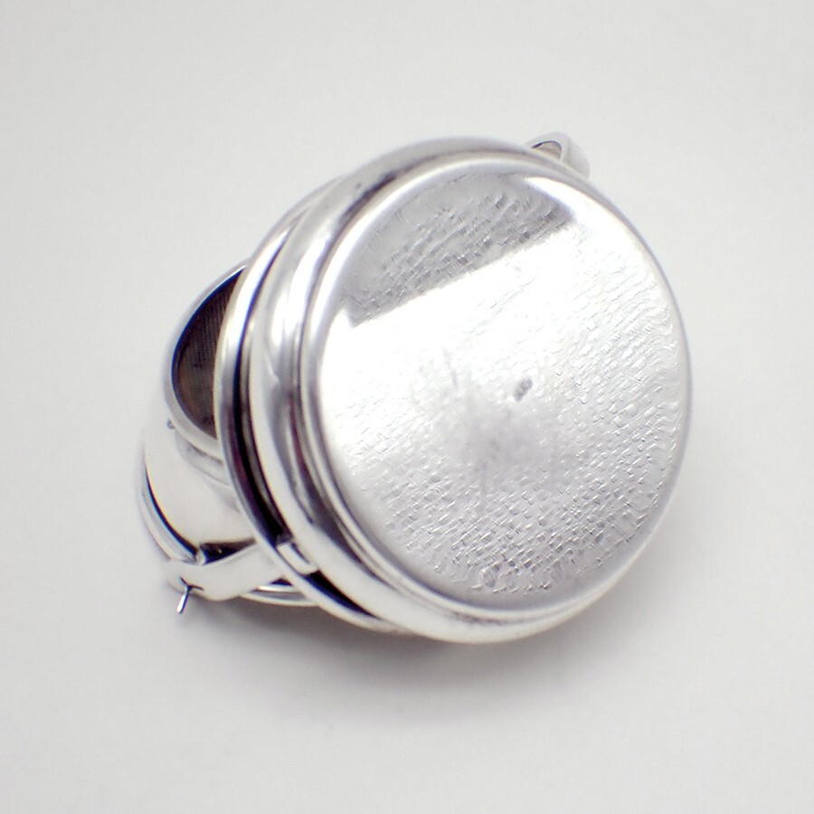 Tea Strainer and Undertray 835 Silver