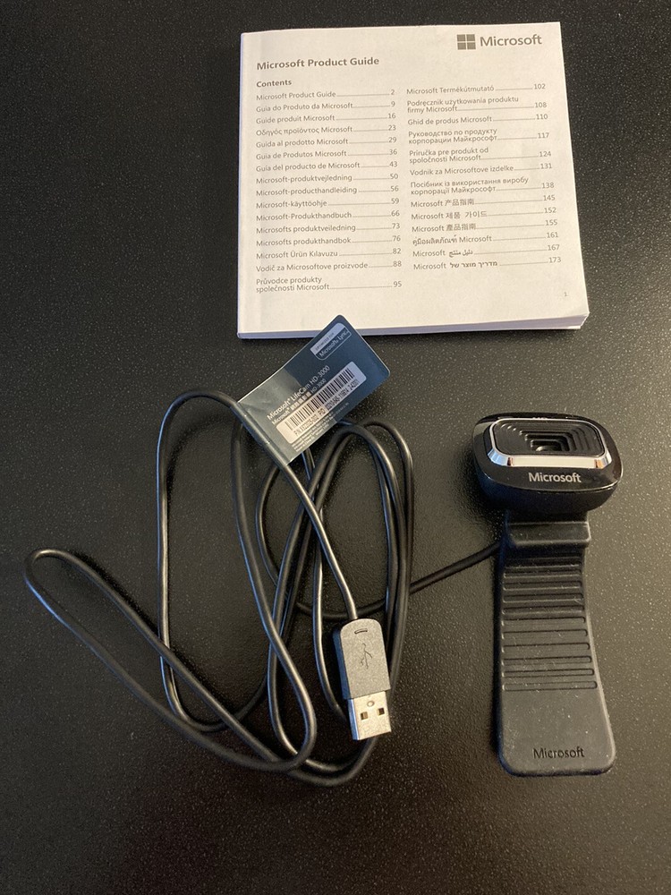 Microsoft Wired Lifecam HD USB Webcam Camera