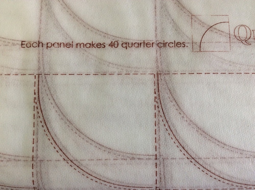 QUILTSMART QUARTER CIRCLE INTERFACING - 7 PANELS