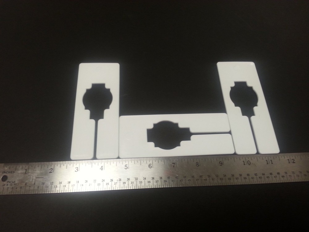 Plastic 100 Blank Rectangular Size Dividers for Retail Clothing Racks