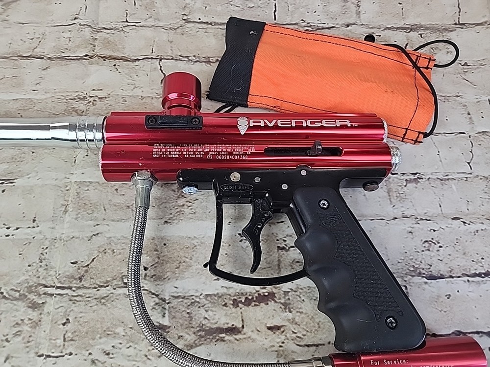 Brass Eagle Avenger 3 Paintball Marker Gun Red (Untested)