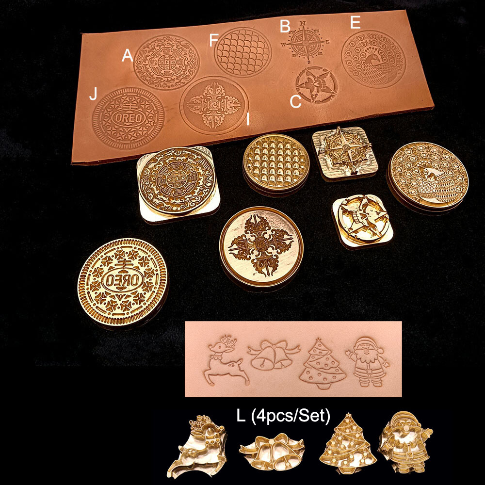 Custom made Solid Brass Stamp Leather Craft Woodwork Cake Stamping DIY Tools
