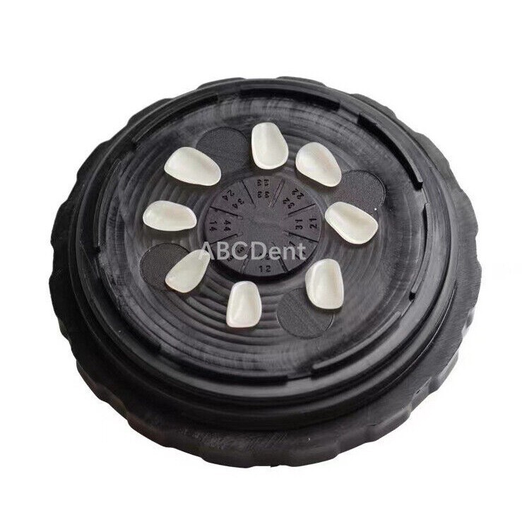 Dental Ceramic Veneer Pretreatment Patch Tooth Box Denture Storage Boxes Round