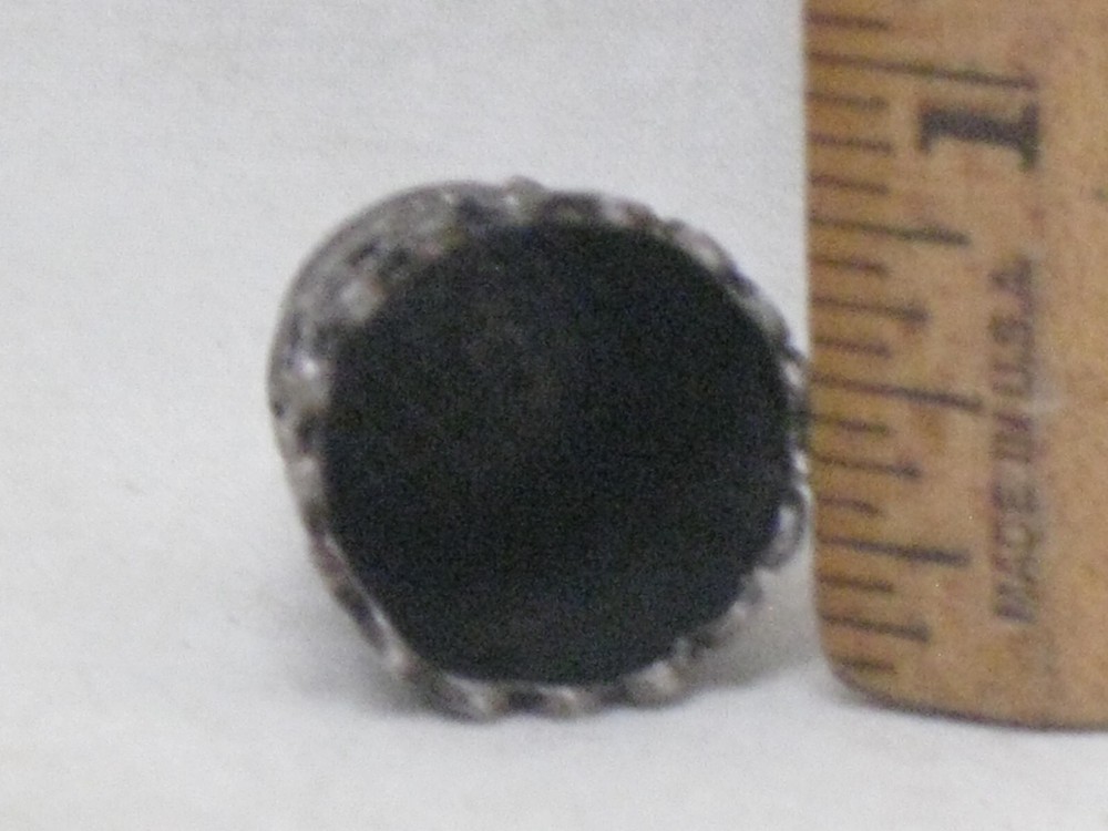 ornate vintage sterling silver thimble unique modern leaf pattern 6 grams