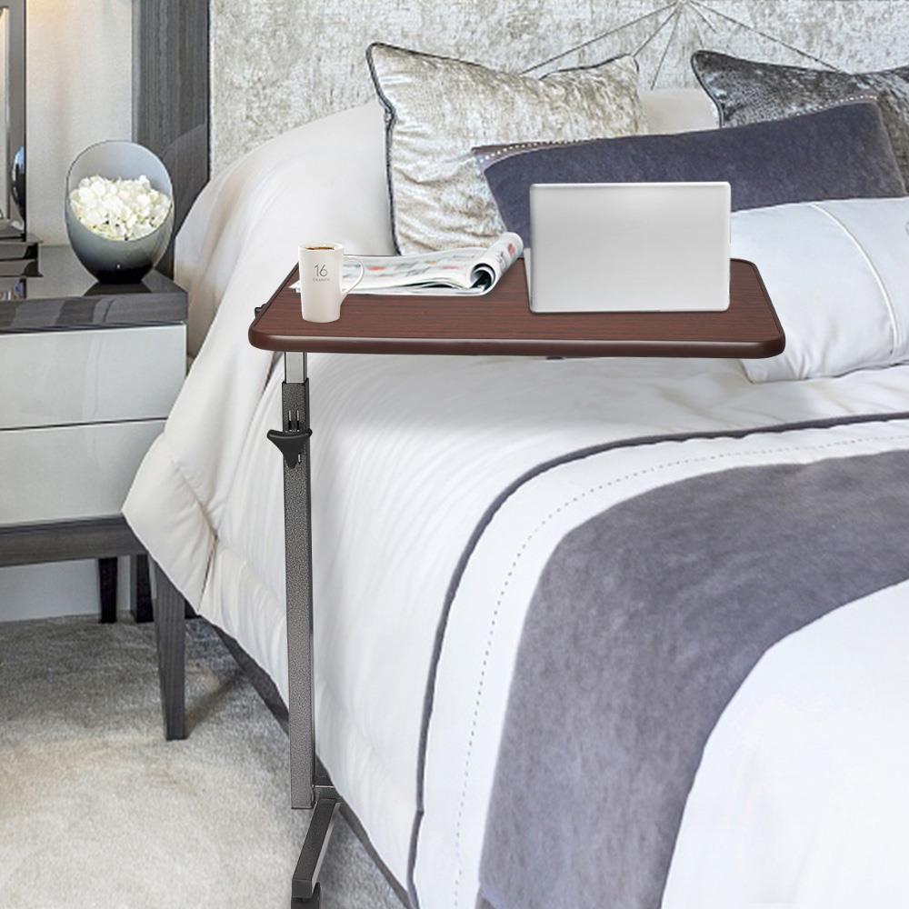 Medical Bed Tray Overbed Table Rolling Tray Bed Side Table for Laptop Eating US