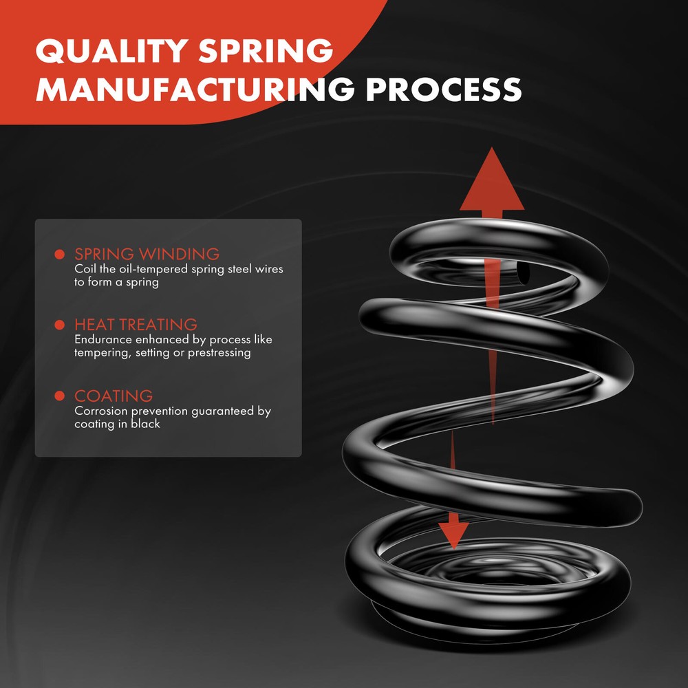 2x Front Coil Spring for Ford E-150 07-14 E-250 E-250 Econoline E-350 Super Duty