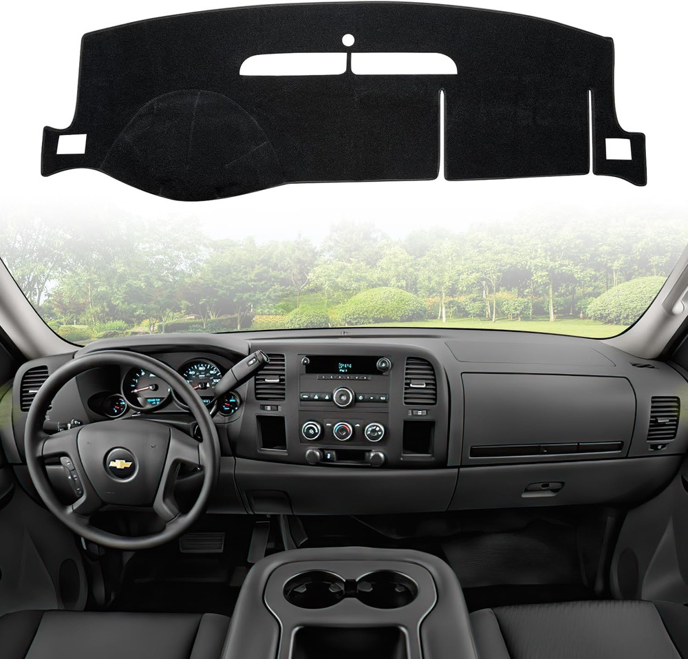 2007-2013 for Chevy Silverado LTZ Dashboard Cover Mat – Compatible Replacement