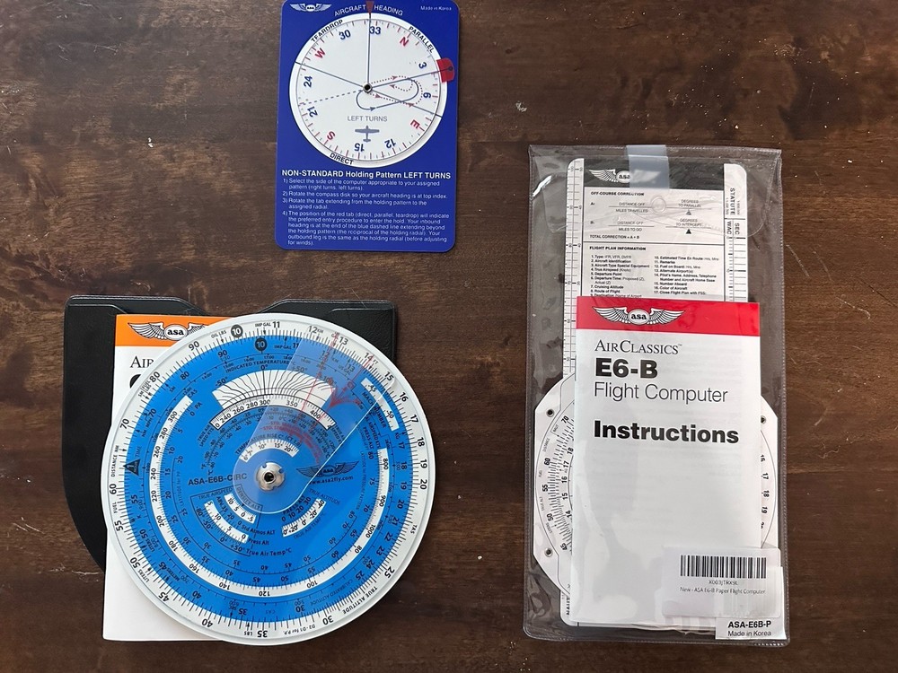 ASA Flight Computers - Holding Pattern, E6B, Circular E6B