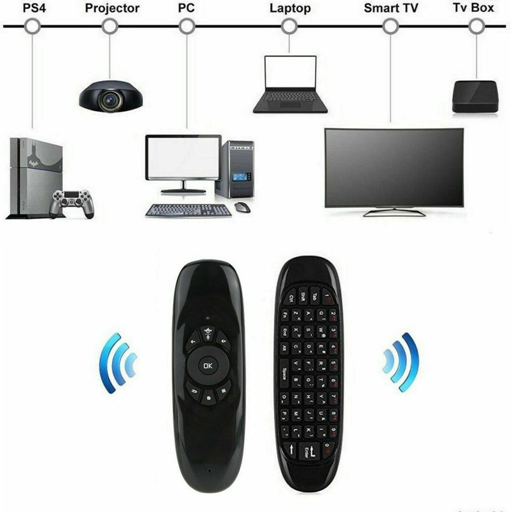 C120 2.4 Remote Control Air Mouse Wireless Keyboard for KODI Android Mini TV Box