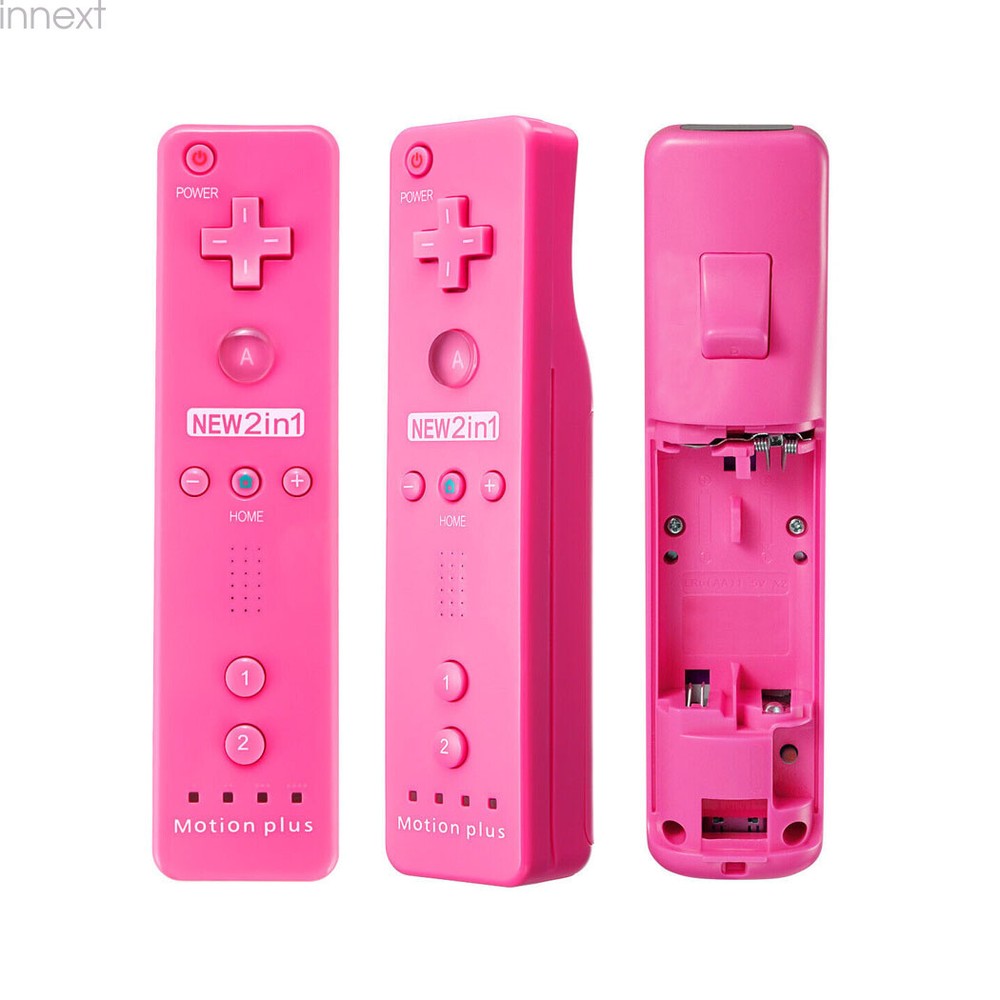For Wii Wii U Console Video Games Motion Plus Wii Remote Controller Pink