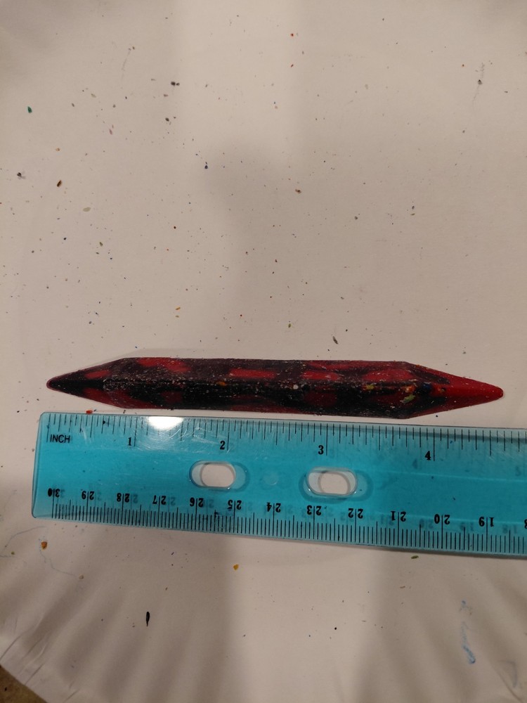 Triangle Shaped Melted Crayons