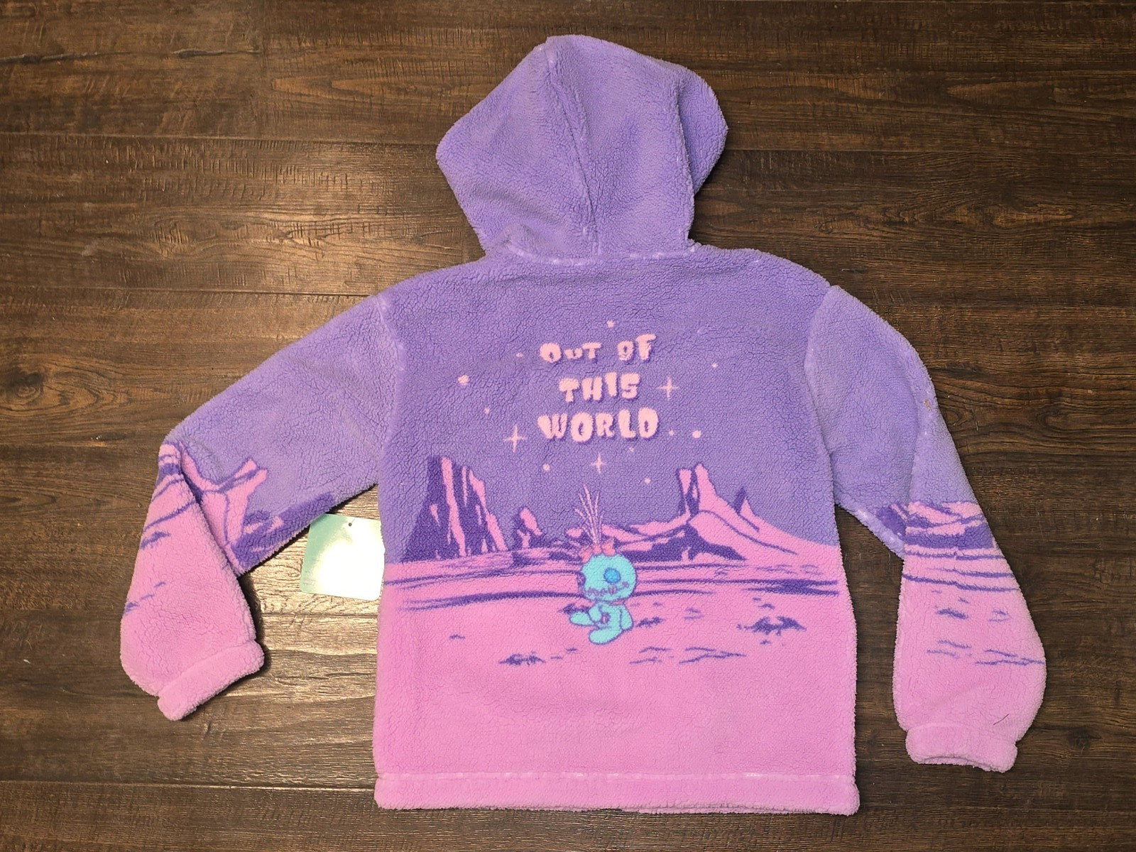 Disney Girls Sherpa Hooded Jacket Stitch & Angel Size 6 6x 10 12 New NWT