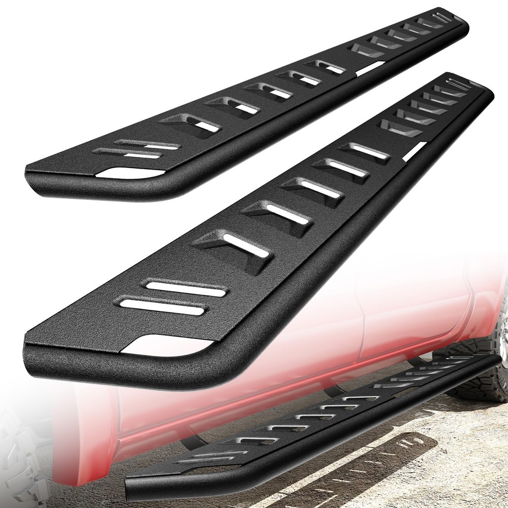 Textured Black Running Boards Custom Fit Side Steps Nerf Bars