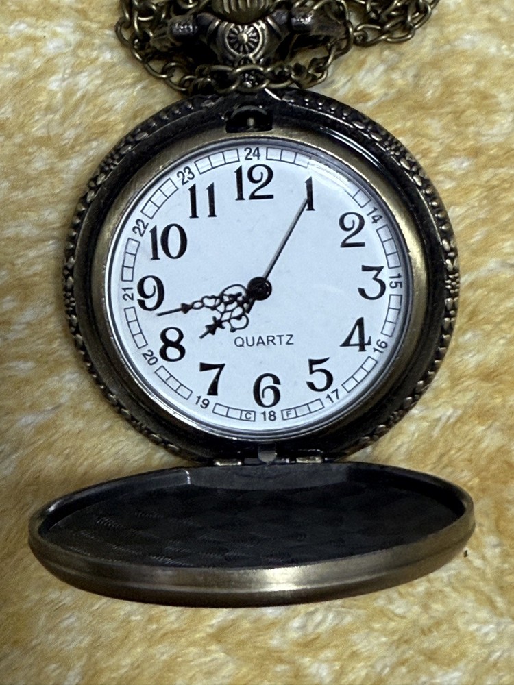 Owl vintage style pocket watch