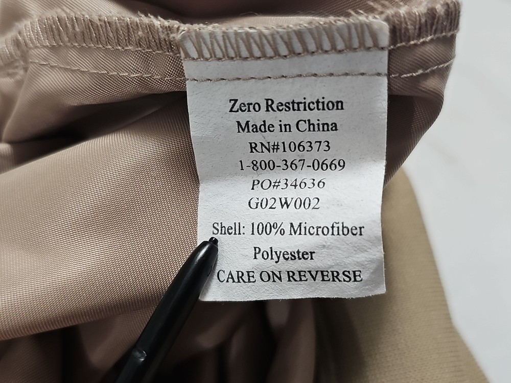 Zero Restriction Lightweight Embroidered Pullover 1/4 Snap S/S Jacket SZ Large