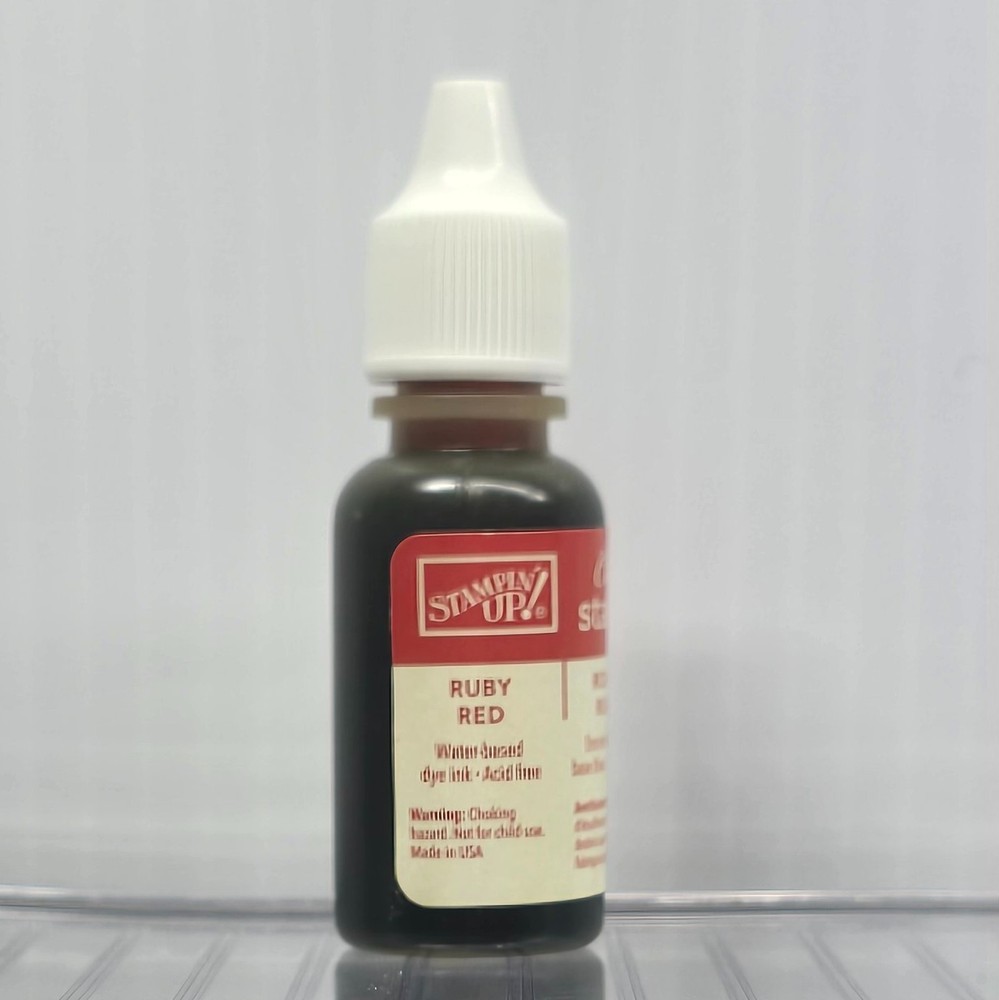 Stampin' Up! RUBY RED Classic Ink 0.5fl oz  Refill - Reinker - Retired 2009