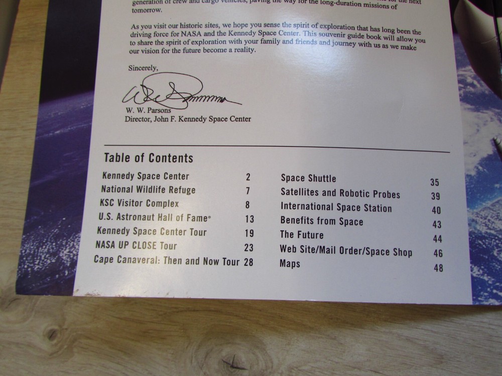 Kennedy space centre vistors guide book,leaflet and stickers bundle