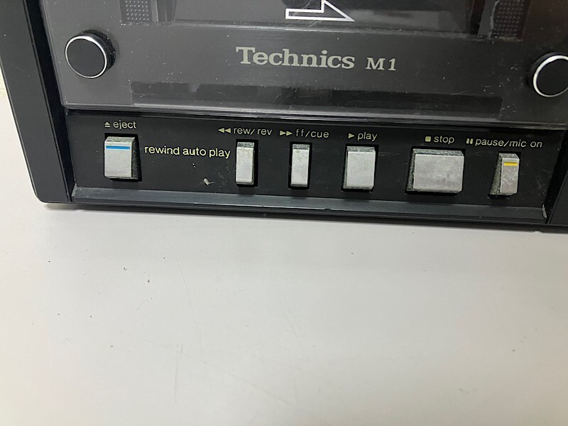 Technics RS-M1 Stereo Cassette Deck condensed into a hand-held size Tested