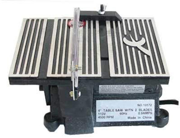 4" Mini Table Saw with Diamond Blade & 24 Tooth Blade