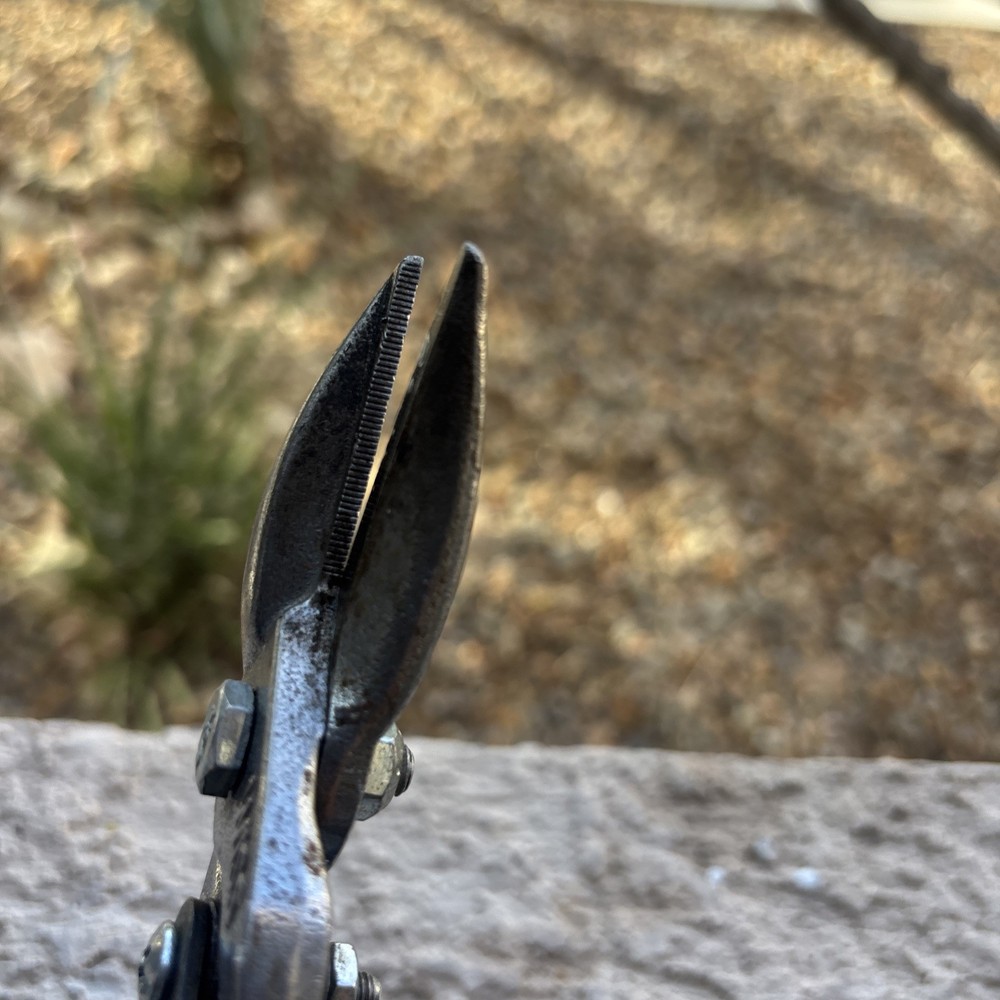 Master Mechanic Snip Right Cut Offset Tin Cutting Shears aviation 10 In.