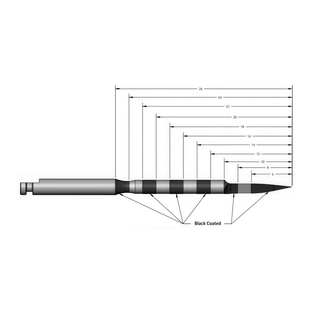 Dental Triangle Long Lance Pilot Drill Depth Mark Space Drill for 3.0 implant ⌀2